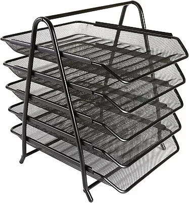 £22.95 • Buy Mesh Letter Trays 5 Tray In Colour Choice