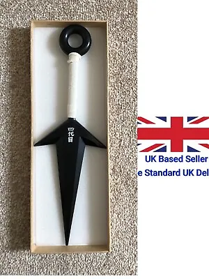 UK Seller Naruto Cosplay Kunai Replica Weapons Toy White 28cm Comic Con Safe • £7.99