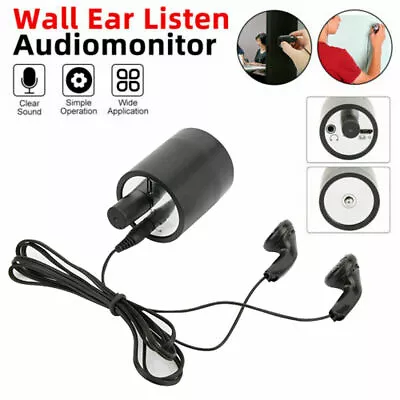 Listening Device Spy Bug Sound Amplifier Hearing Wall Gadget Surveillance Secret • $12.49