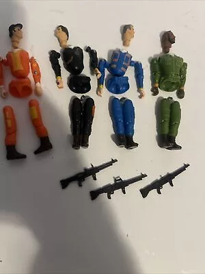 Vintage A-Team Figures 3.75” Lot 1983 Galoob Face B.A. Murdoch Hannibal Backpack • $9.95