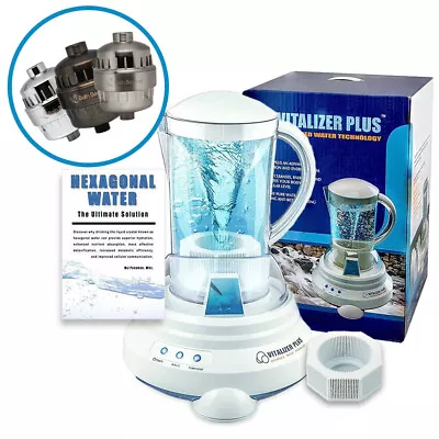 Vitalizer Plus Hexagonal Water Machine + BathBeyond 15 Stage Shower Filter • $799