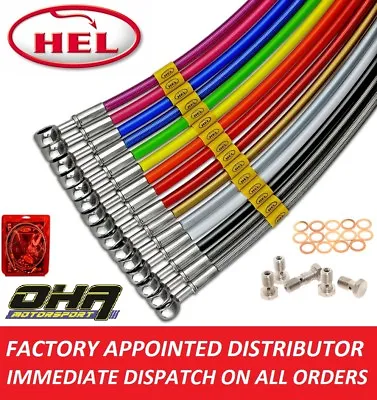 Yamaha YZF R6 2017 2018 RACE HEL Stainless Front & Rear Brake Line Lines Kit NEW • £110.97