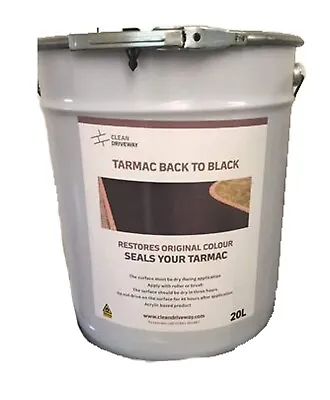 20ltr Driveway Black Tarmac Paint-restorer-sealant Drive Master (hard Wearing) • £60