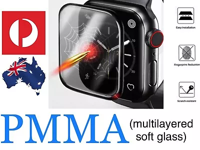 For Apple Watch IWatch 8 7 6 5 4 3 41/45/49 Mm PMMA Soft Glass Screen Protector • $3.99