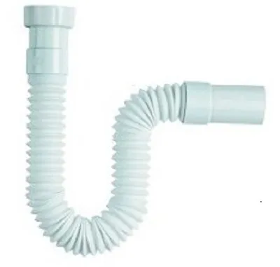 Waste Trap - Basin - Sink - Bath - Flexible Pipe Universal - 1 1/4 1 1/2 • £12.60