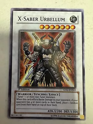 X-Saber Urbellum Yu-Gi-Oh! 5D's 5ds2-En043 1st Edition Super Rare • $2