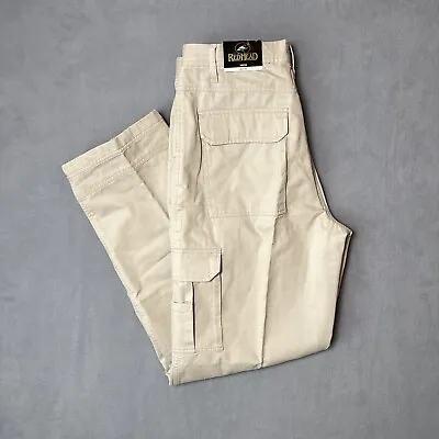 RedHead Flannel Lined Men’s Cargo Pants 36x34 Khaki Outdoor Pockets Utility Hunt • $21.24