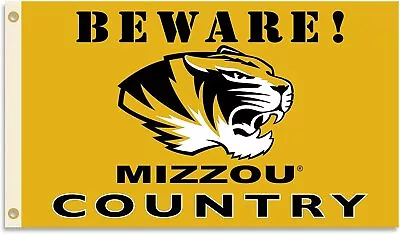 University Of Missouri Tigers Premium 3x5 Feet Flag Banner Beware Country... • $16.73