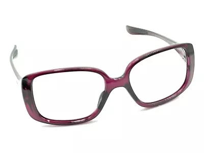 Oakley OO9193-09 LBD Dark Red Clear Butterfly Sunglasses Frames 53-17 135 Italy • $74.99