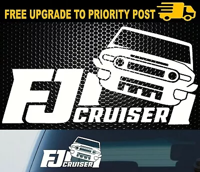 FJ Cruiser Vinyl Sticker Funny Car 4x4 Decal JDM For Toyota 200mm • $7.99