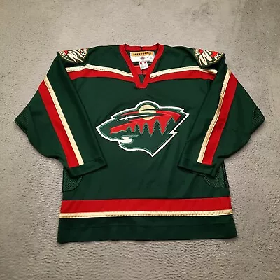 VINTAGE Koho Minnesota Wild Jersey Mens Size Large Green Home NHL Hockey Adult • $109.95