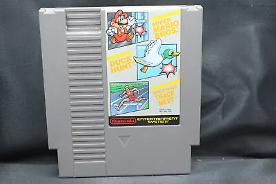 Super Mario Bros Duck Hunt Track Meet Nintendo Video Game NES 1985 VTG (B2) • $6.29