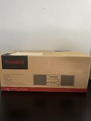 TIAMBOY Vintage Home CD Stereo System 40W RMS Shelf System W/ Bluetooth TB-816 • $59.99