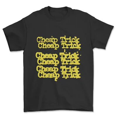 Vintage Cheap Trick Rock Band Short Sleeve Black T-shirt SD36386 • $21.99