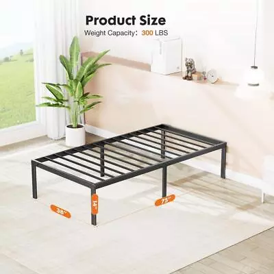  Heavy Duty Metal Platform Bed Frames Queen Size With Storage Space Under Frame • $39.49