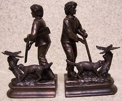 Bookends Sports Hunter And Dog Pair Book Ends NEW • $89.99