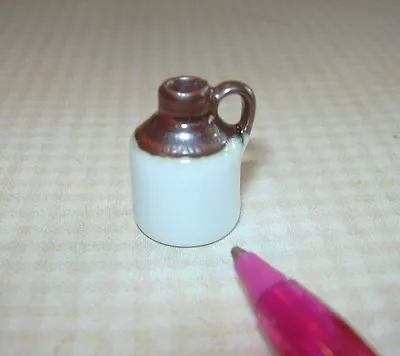 Miniature Pottery-Like Honey Jug Pot Jar W/ Handle: DOLLHOUSE Miniatures 1:12  • $3.75