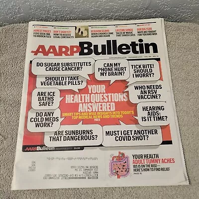 AARP Bulletin December 2023 Your Health Questions Answered New Unread  • $4