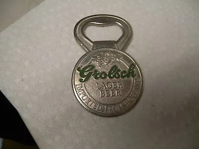 Vintage GROLSCH  HOLLAND  ORIGINAL METAL BEER BOTTLE OPENER- 2 7/8  • $5