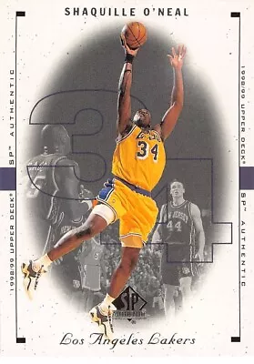 1998-99 SP Authentic Basketball Shaquille O'Neal #46 NM/MT LOS ANGELES LAKERS • $2.25