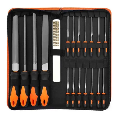 19 Pcs Metal File Set With Carry Case Premium Grade Drop Forged Alloy Steel File • $20.39