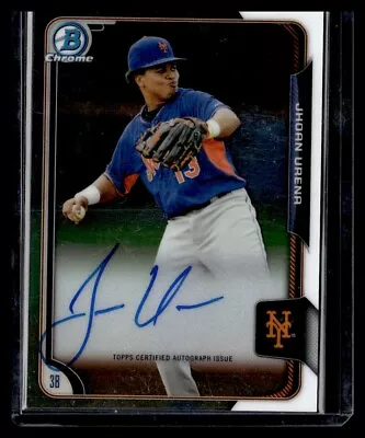 2015 Bowman Chrome Jhoan Urena Prospect Auto Autograph #BCAP-JU Mets • $8