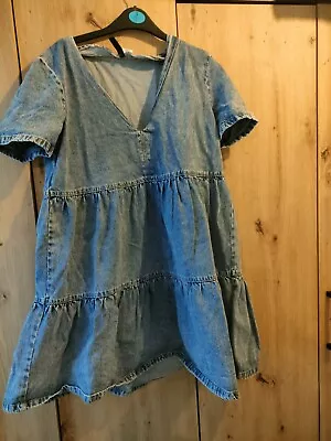 H&M Divided Denim Dress Size M • £0.99