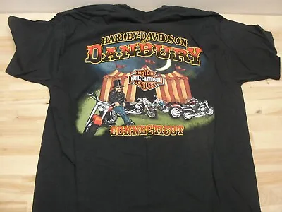 Vintage 1997 Harley Davidson Motorcycles Danbury Connecticut T-shirt Size L • $15