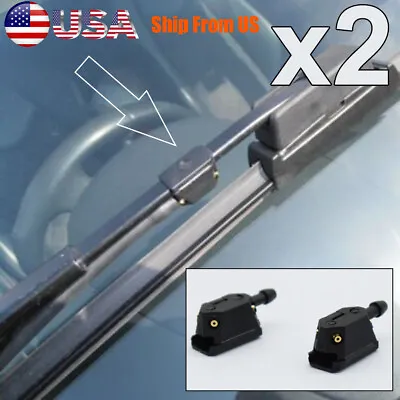 Pair Car Universal Windshield Washer Wiper Sprayer Nozzle Front Window Spray Jet • $8.49