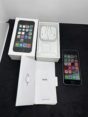 Apple IPhone 5S  16GB  (Unlocked) Model A1457 With Box - Small Cracked Screen • $65