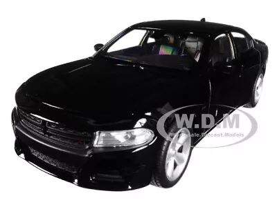 2016 Dodge Charger R/t Black 1/24-1/27 Diecast Model Car By Welly 24079 • $17.49