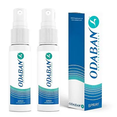 ODABAN Antiperspirant Deorant Spray Set Of 2 2x30ml I Deorant Against Heavy Sweating • £58.40