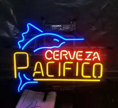 New Cerveza Pacifico Swordfish 20 X16  Neon Light Sign Lamp Beer Bar Wall Decor • $130.79