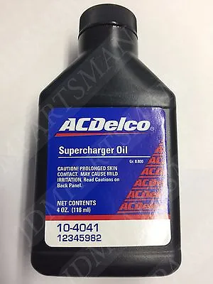 Supercharger Oil 4oz. Bottle Mini Cooper S R53 R52 New AC Delco - 10-4041 • $14.10