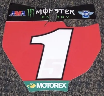 Ryan Dungey #1 KTM Replica Front Number Plate Decal Only • $21.95
