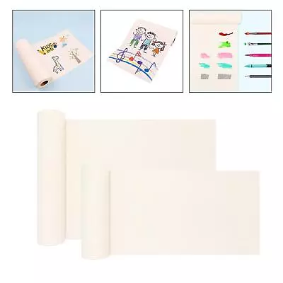 White Drawing Paper Art Easel Paper Roll Painting Sketching Paper For Kids • £9.60