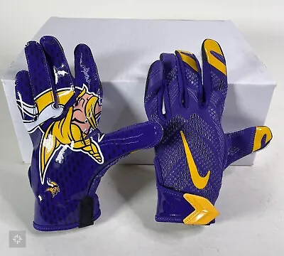 NEW Nike Vapor Knit NFL Minnesota Vikings PE Receiver Football Gloves Size M-2XL • $49.99