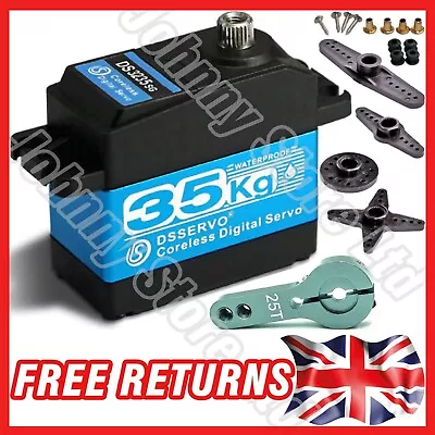 Waterproof 35KG Metal Gear Digital RC  Servo Coreless HIGH TORQUE SPEED DS3235 • £26.98