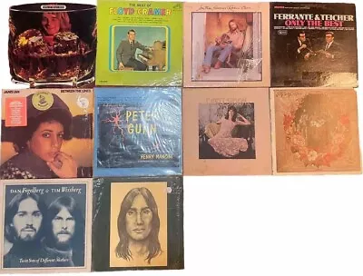 Vinyl Record Lp Lot 10 Record Albums Vintage Classic Rock  Janis Peter Gunn POP • $4.95