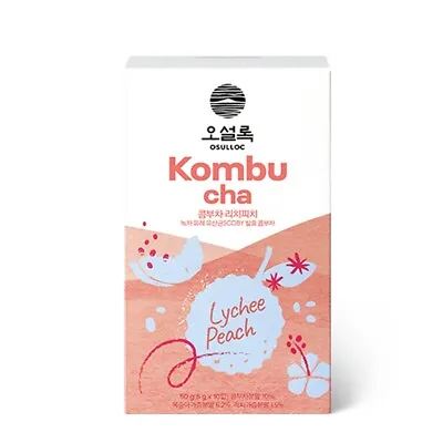 OSULLOC NEW Kombucha Lychee Peach Iced Tea 10T • £16.05