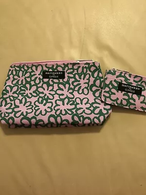 Clinique Zippered Cosmetics Makeup Travel Bags *NEW* - Marimekko Pink/green • $7.99