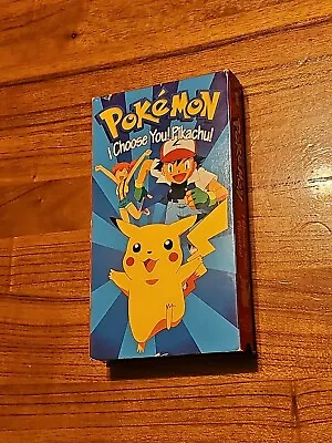 Pokemon - I Choose You! Pikachu VHS Tape Nintendo 1997 Pre Owned  • $25