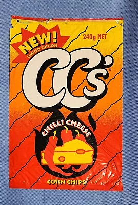 CC's Limited Edition CHILLI CHEESE Empty Corn Chip Packet 240g VERY RARE! • $250