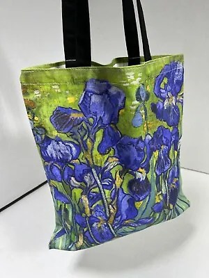 Van Gogh  Iris Tote  Shopping Tote Bag   Canvas  New!!  16x15 Inch  • $22.99