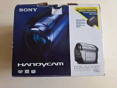 Sony Handycam DCR-DVD106E Camcorder Mini DVD Disc Digital 40x Optical Zoom • $93.19