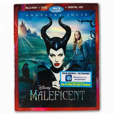 Maleficent (2014) Blu-Ray / DVD 2 Disc Set Excellent • $9.22