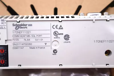 Schneider Electric 170nef11021 Tsx Momentum Modbus+communication Adaptor #k-1831 • $236