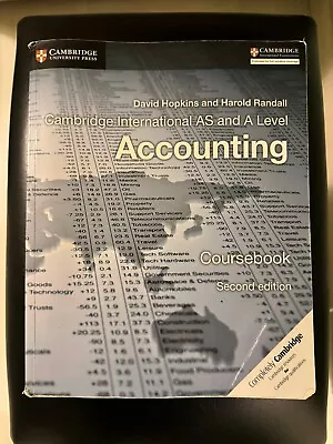 Cambridge International AS And A Level Accounting Coursebook By David... • £40
