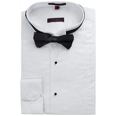 Art Hoffman Men's Regular Fit Wingtip Collar Tuxedo Shirt - CLEARANCE • $12.99