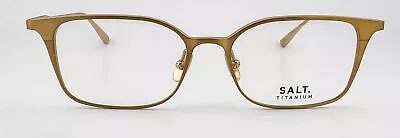 Salt Mason Matte Honey/Honey Gold Titanium Frames 52-16-142 B:36.5 • $89.95